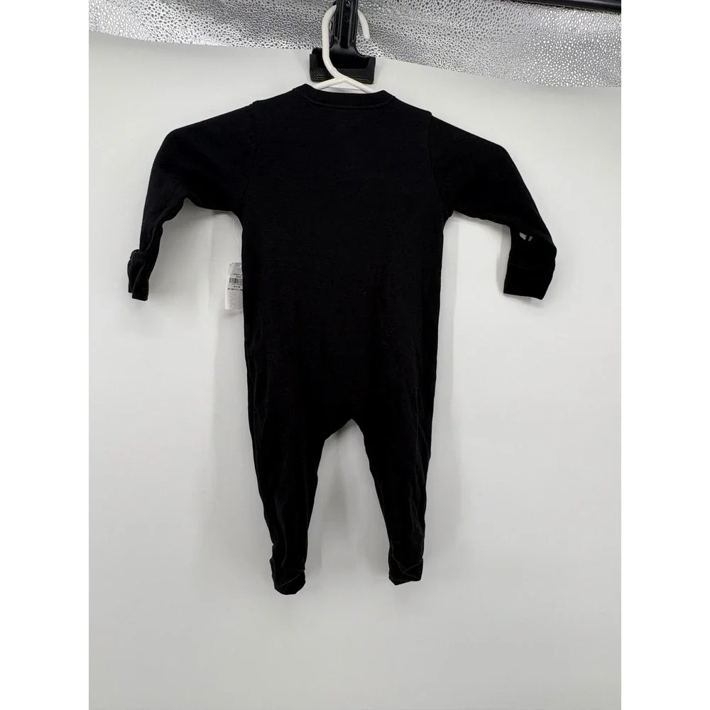 Old Navy Sleeper Unisex 6-9M Black‎ Skeleton Glow In The Dark Zip Footed Pajamas